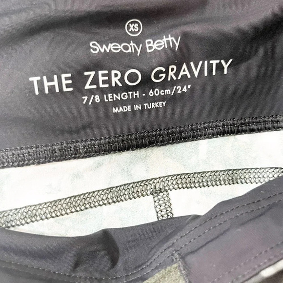 Sweaty Betty Green & Black Tie Dye The Zero Gravity 7/8 Tights Leggings Size XS - Picture 8 of 9